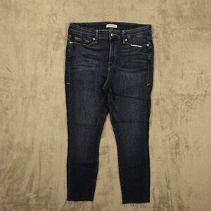 Good American Good Legs‎ skinny crop women's 14/32 blue denim high rise